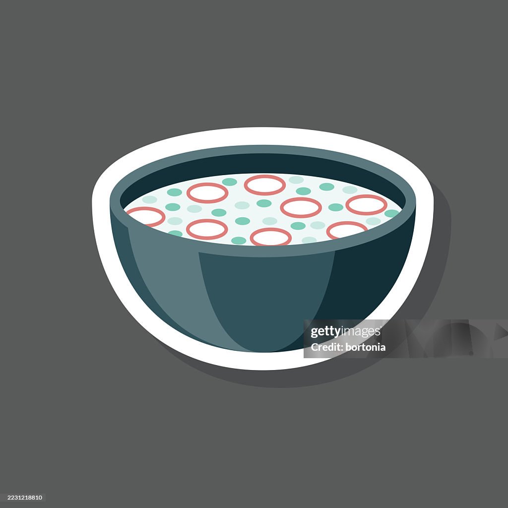 Okroshka Russian Food Sticker Icon