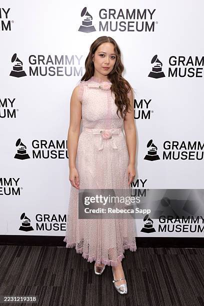 Laufey attends The Drop: Laufey at GRAMMY Museum L.A. Live on August 20, 2025 in Los Angeles, California.