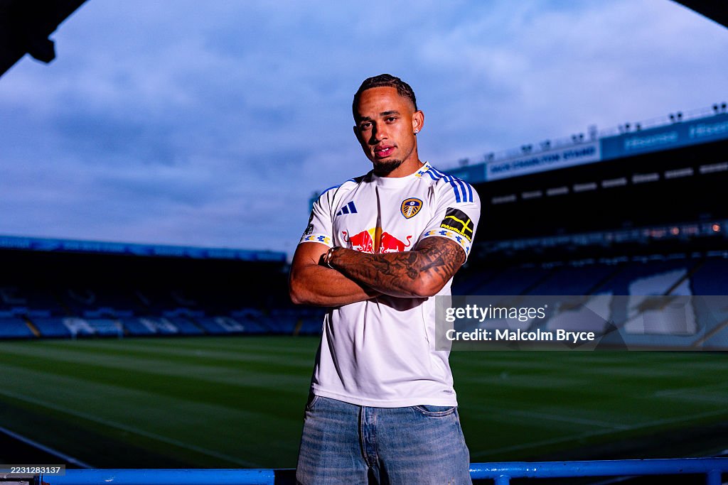 Leeds United Unveil New Signing Noah Okafor