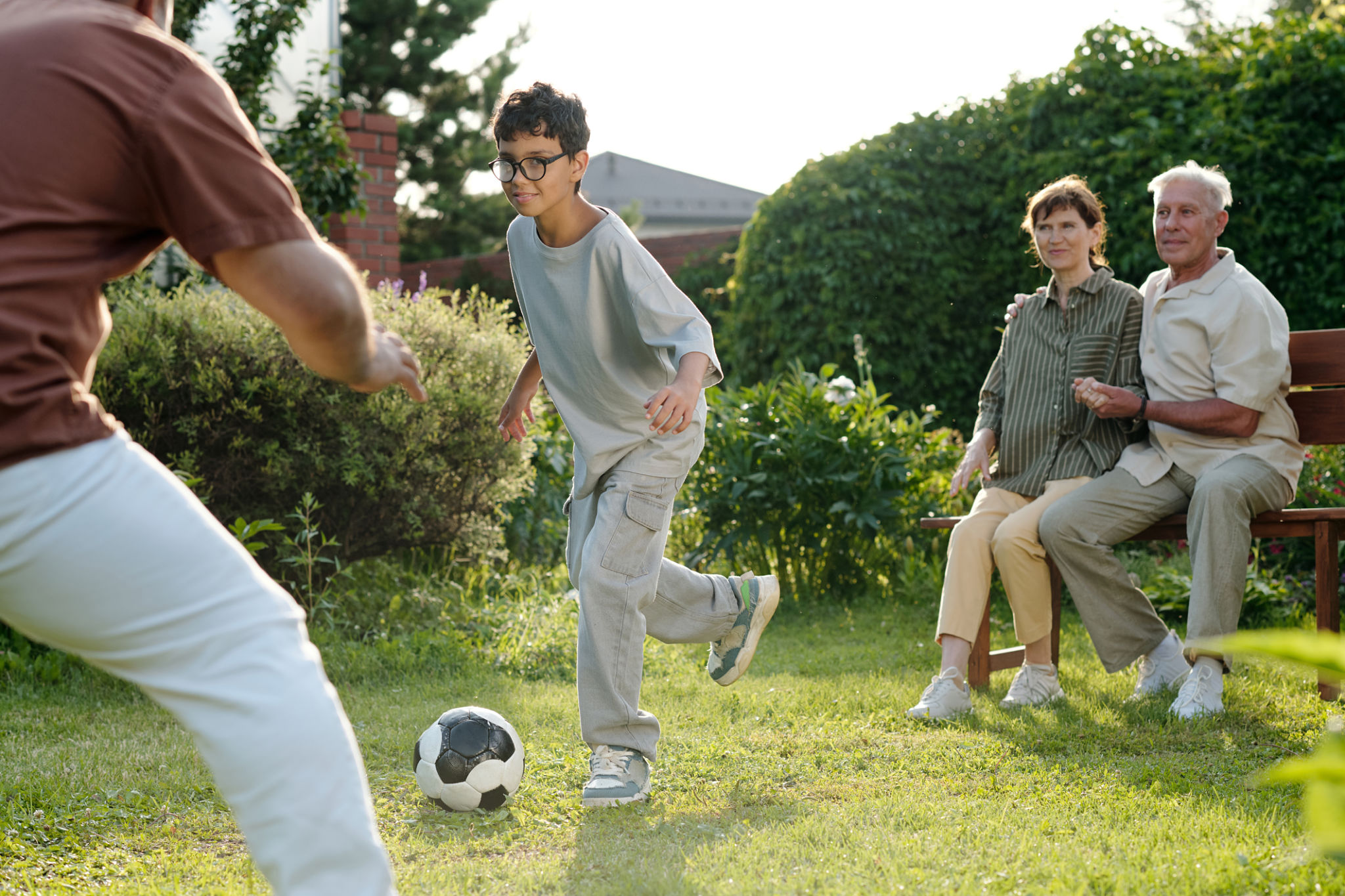parents watching children sports