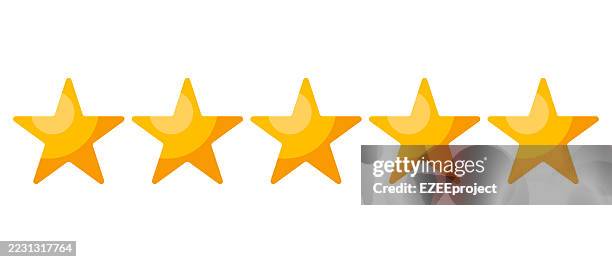 rating five stars. - rating system stock illustrations