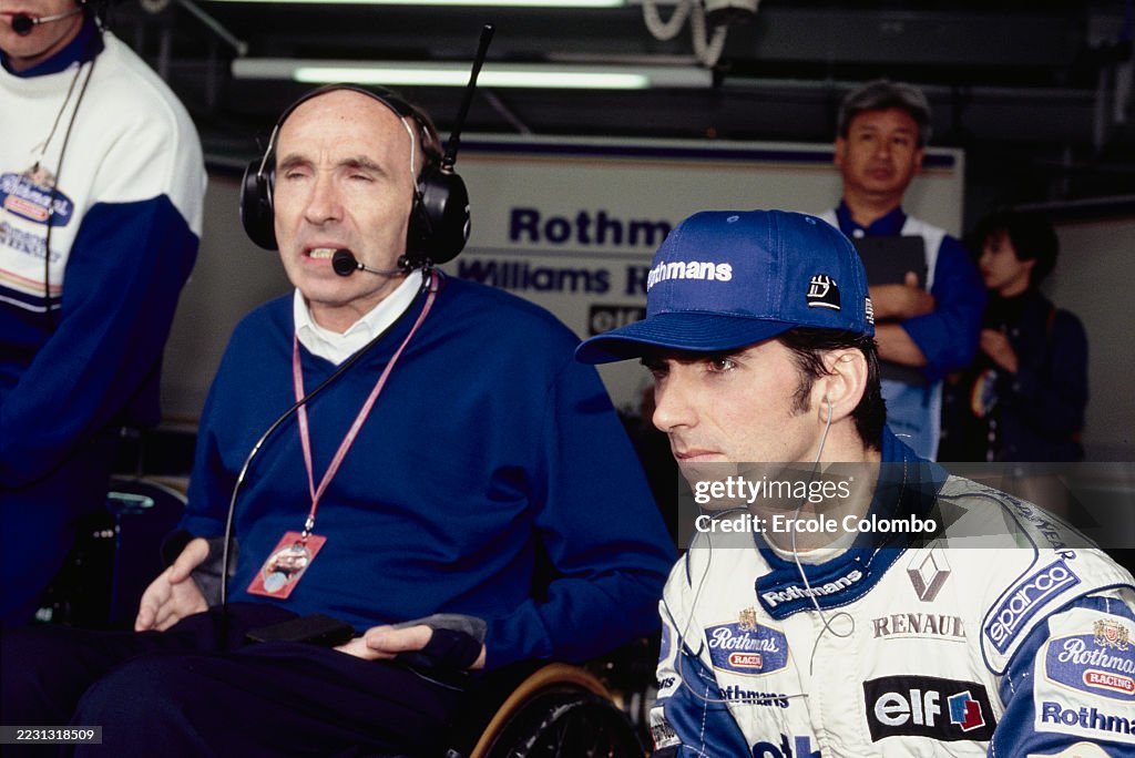 Frank Williams and Damon Hill