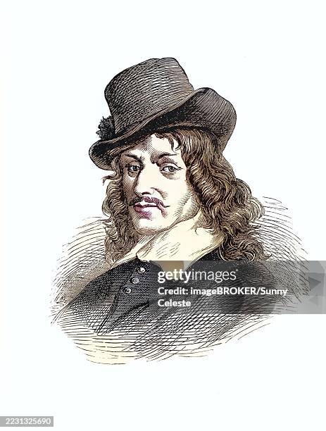 frans hals (born between 1580 and 1585 in antwerp, died 26 august 1666 in haarlem) was a dutch painter - haarlem frans hals stock illustrations