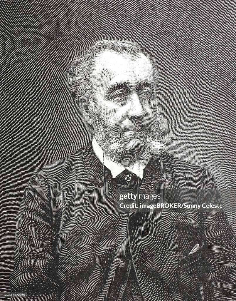 Elme-Marie Caro (born 4 March 1826 in Poitiers, died 13 July 1887 in Paris) was a French philosopher, literary critic, university professor and member of the Académie francaise, Historical, digitally restored reproduction from a 19th century original, Rec