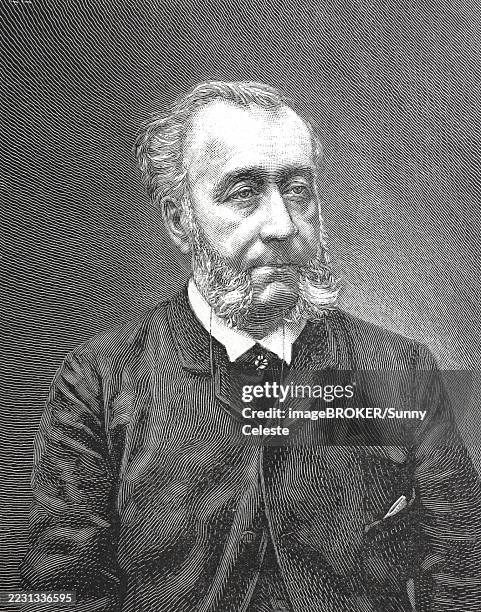 Elmemarie Caro Was A French Philosopher Literary Critic University Professor And Member Of The Acadmie Francaise Historical Digitally Restored Reproduction From A 19th Century Original Rec High-Res Vector Graphic