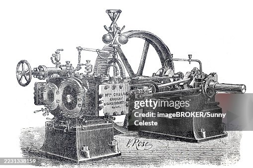Steam Engine Compound Engine By Chaligny And Gupotsionnest Without ...