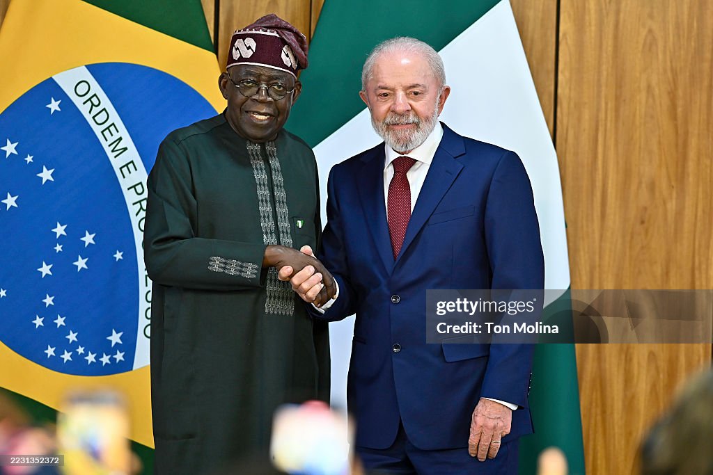 Lula Da Silva Welcomes President Of Nigeria Bola Tinubu