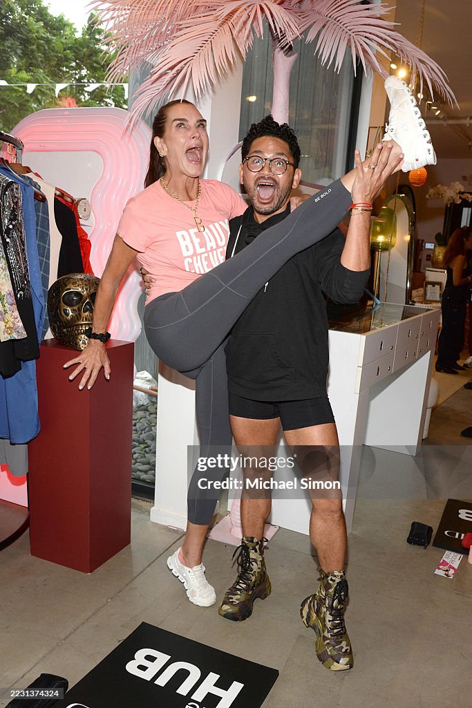 Commemce Brooke Shields and Issac Boots are seen at the Commence and TORCHD ...