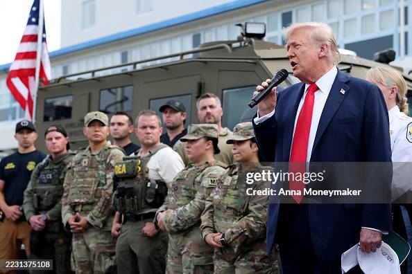 President Trump Visits Law Enforcement And National Guard During D.C. Crime Crackdown President Trump Visits Law Enforcement And National Guard During D.C. Crime Crackdown