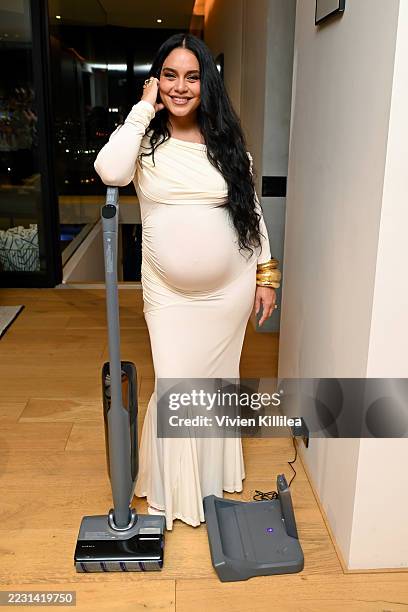 Vanessa Hudgens attends At Home with Narwal's summer soiree on August 21, 2025 in Los Angeles, California.