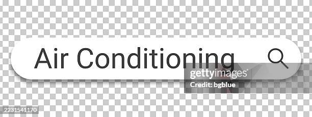 air conditioning - search bar on transparent background - electrical box stock illustrations