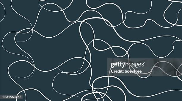 chaos linien - verheddert stock-grafiken, -clipart, -cartoons und -symbole