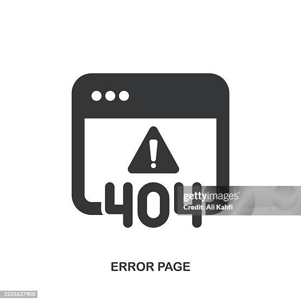 error page glyph solid icon. solid icon that can be applied anywhere, simple, pixel perfect and modern style. - account manager stock illustrations