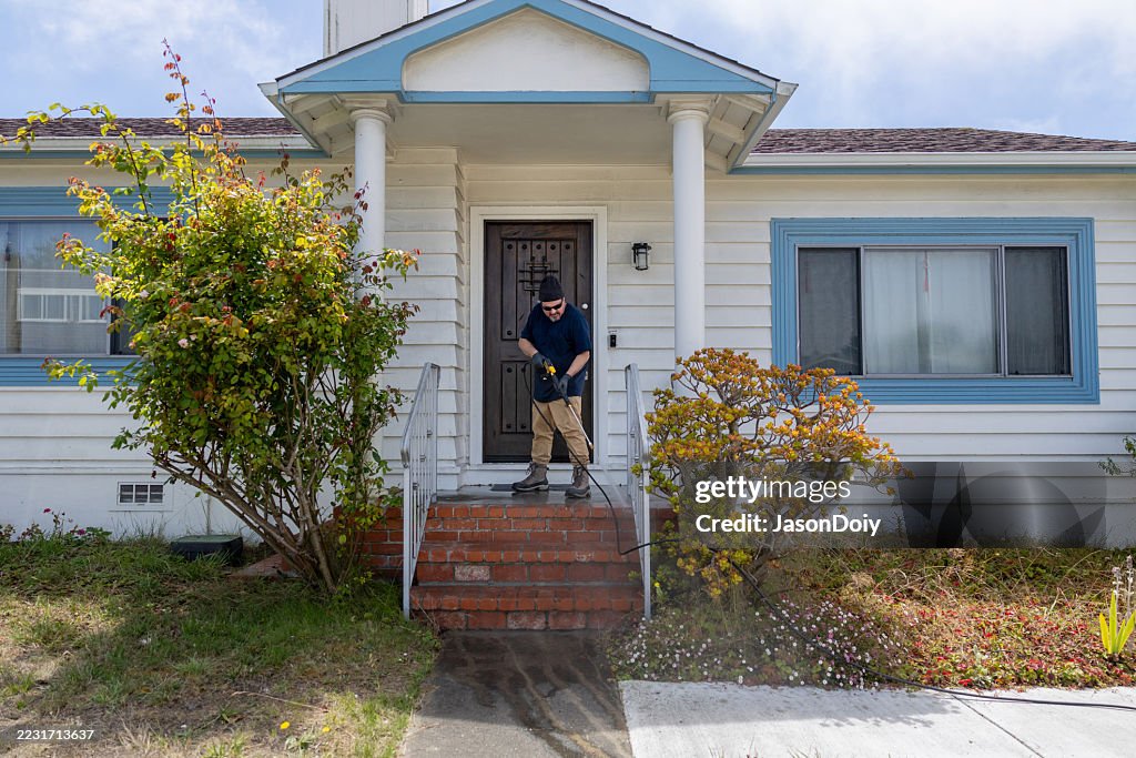 Powerwashing Home