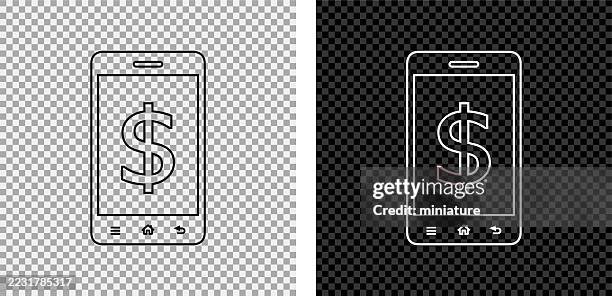 smartphone icons - ipad mockup horizontal stock illustrations