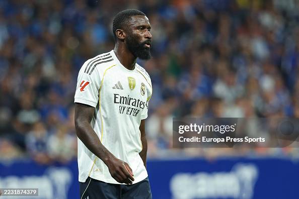 Rodiger Antonio Rudiger of Real Madrid CF looks on during the Spanish League ...