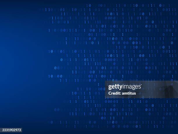 binary codes blue - computer coding background stock illustrations