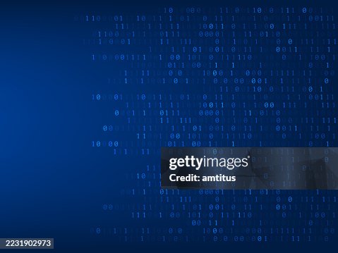 Binary codes blue Binary codes blue