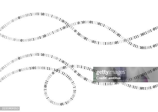 binary code lines - computer bug stock illustrations