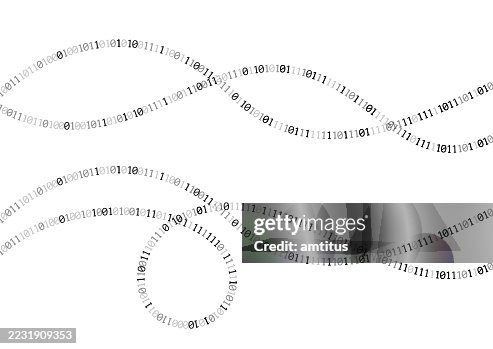 Binary code lines Binary code lines
