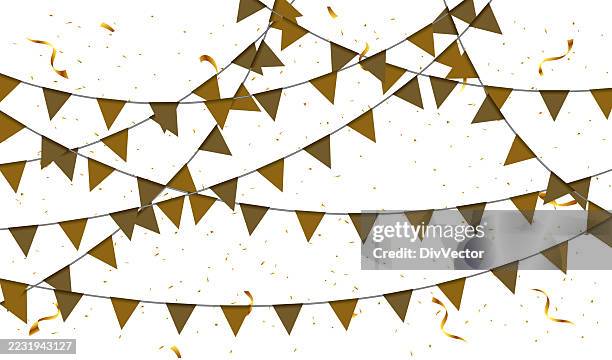 festival flag illustration - bunting stock illustrations