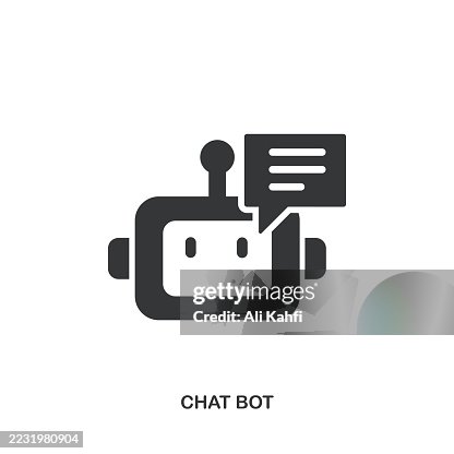Chat Bot glyph solid icon. Solid icon that can be applied anywhere, simple, pixel perfect and modern style. Chat Bot glyph solid icon. Solid icon that can be applied anywhere, simple, pixel perfect and modern style.