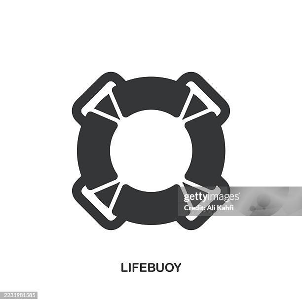 lifebuoy glyph solid icon. solid icon that can be applied anywhere, simple, pixel perfect and modern style. - life preserver ring stock illustrations