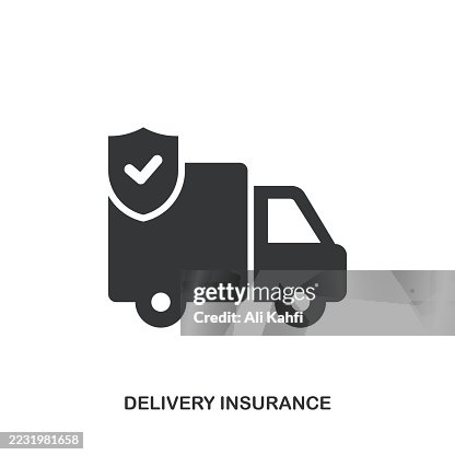 Delivery Insurance glyph solid icon. Solid icon that can be applied anywhere, simple, pixel perfect and modern style. Delivery Insurance glyph solid icon. Solid icon that can be applied anywhere, simple, pixel perfect and modern style.