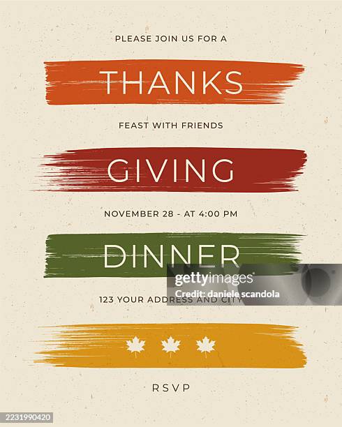 thanksgiving dinner einladung vorlage. - erntedank stock-grafiken, -clipart, -cartoons und -symbole