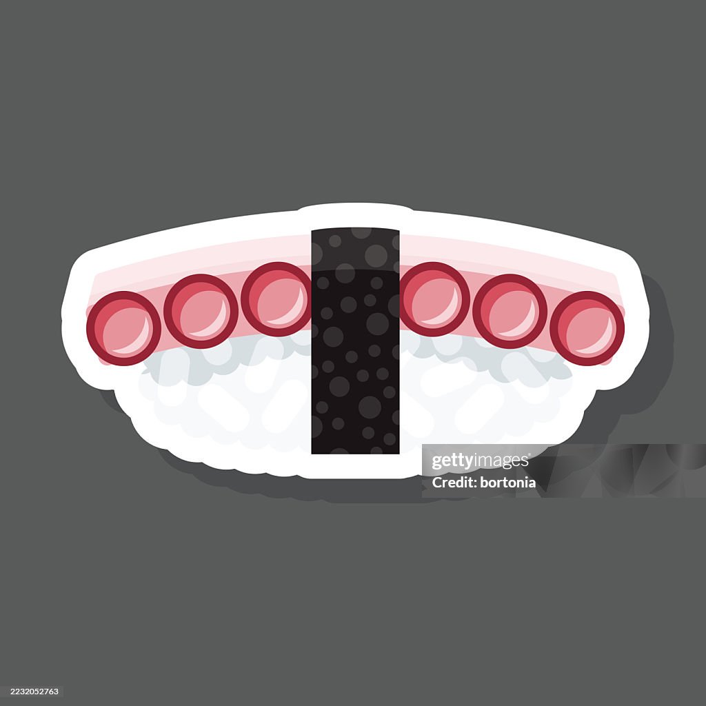 Tako Octopus Sushi Sticker Icon