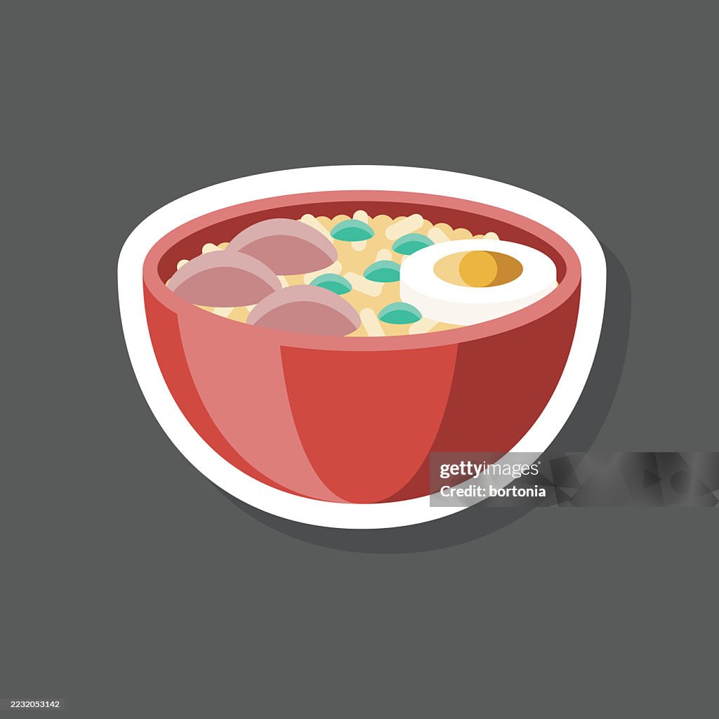 Khao Kha Moo Thai Food Sticker Icon