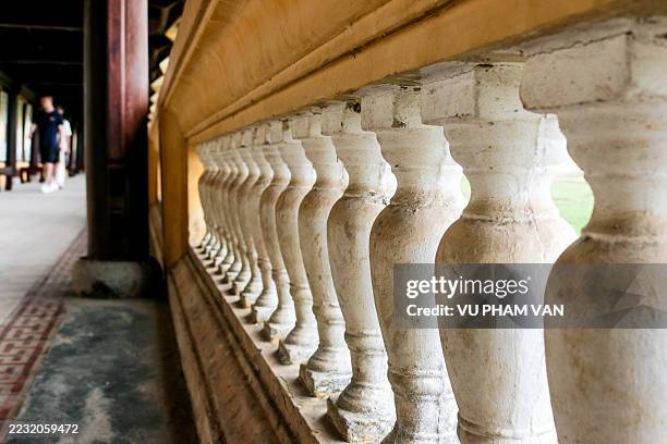 Balustrade Along The Corridor In Vietnams Imperial Architecture High balustrade-along-the-corridor-in-vietnams-imperial-architecture-high