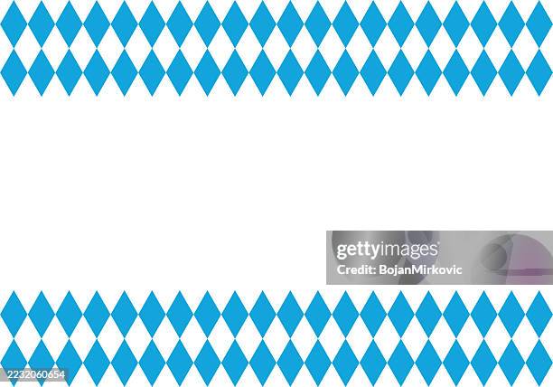 ilustrações, clipart, desenhos animados e ícones de padrão de bandeira bávara, fundo do festival da cerveja com espaço de cópia. vetor - festa da cerveja