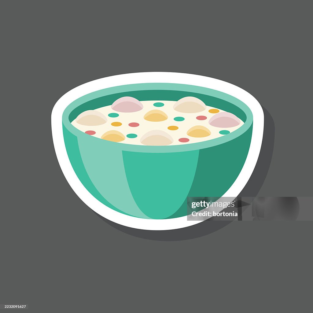 Clam Chowder Sticker Icon
