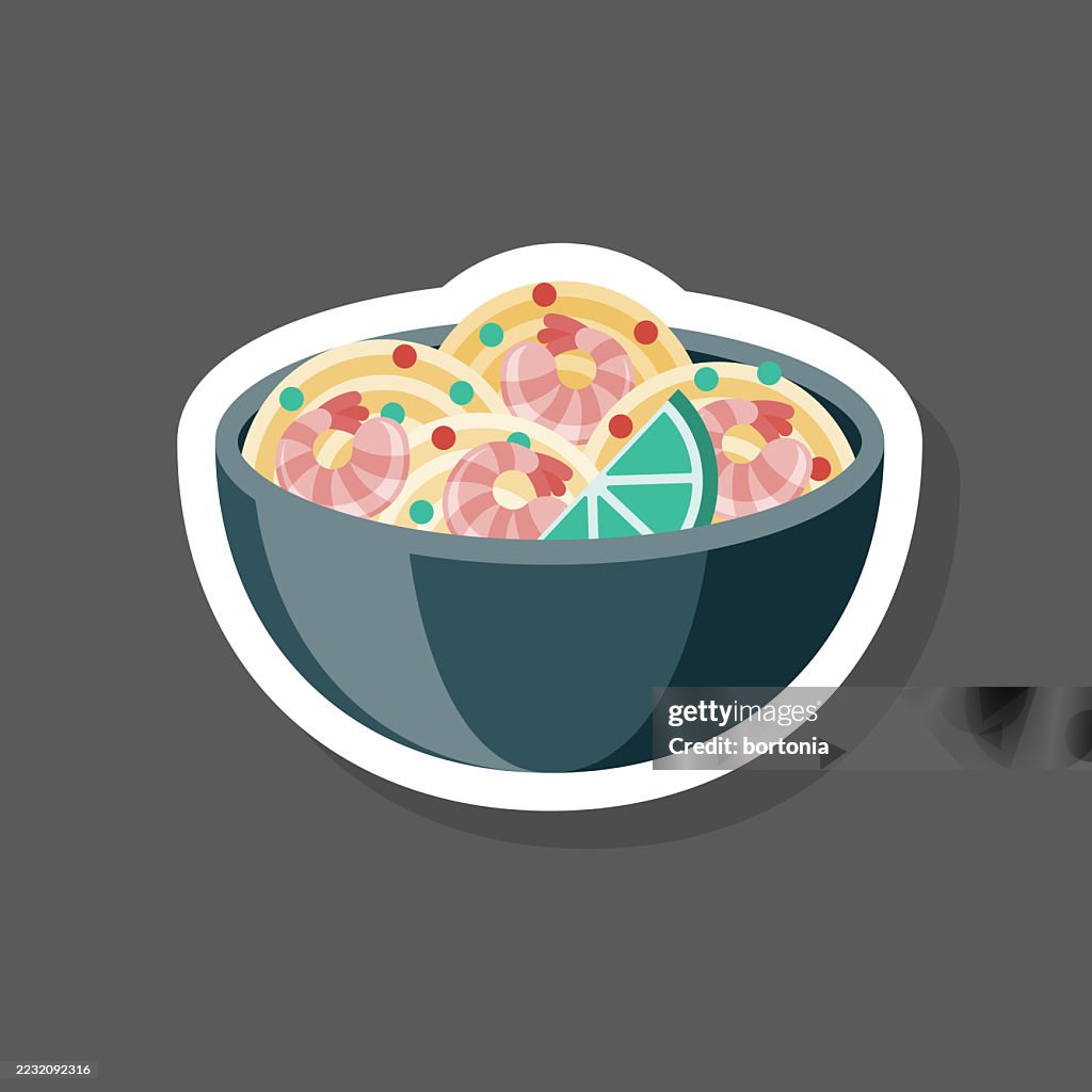 Pad Thai Sticker Icon