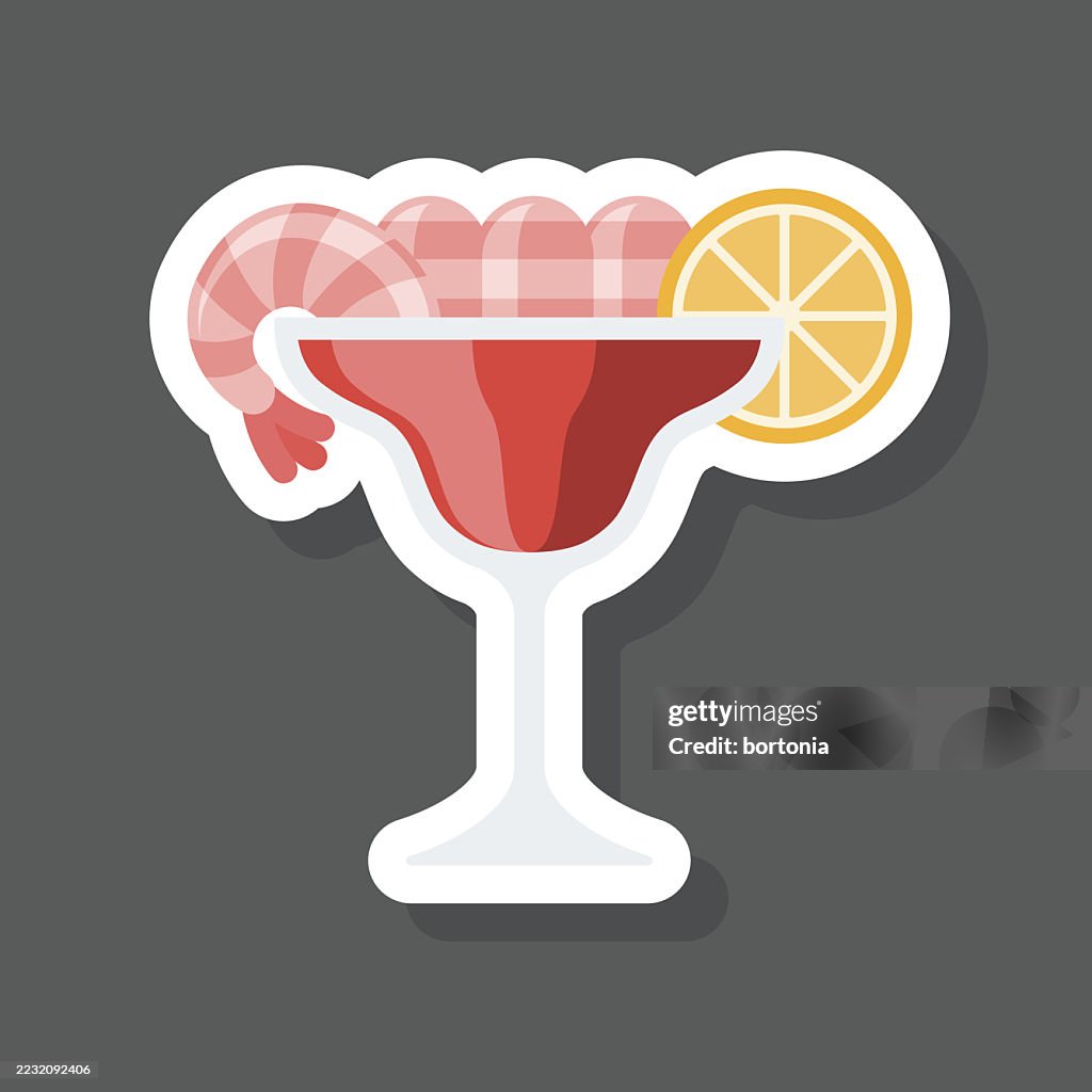 Prawn Cocktail Sticker Icon