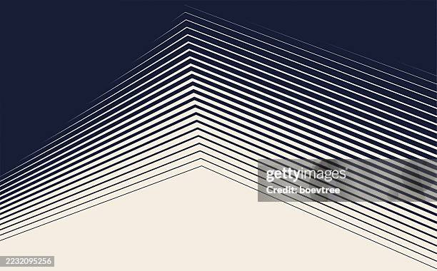stockillustraties, clipart, cartoons en iconen met vector thick straight broken smooth transition lines to thin background - dik geconcentreerd