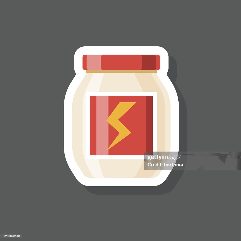 Protein Powder Sticker Icon