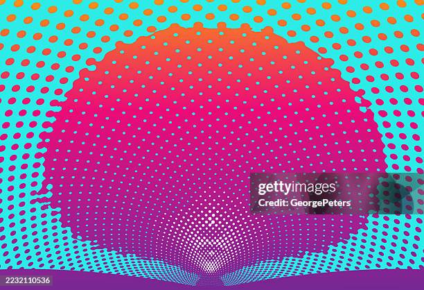 retro halftone female face with afro hairstyle - black power stock illustrations