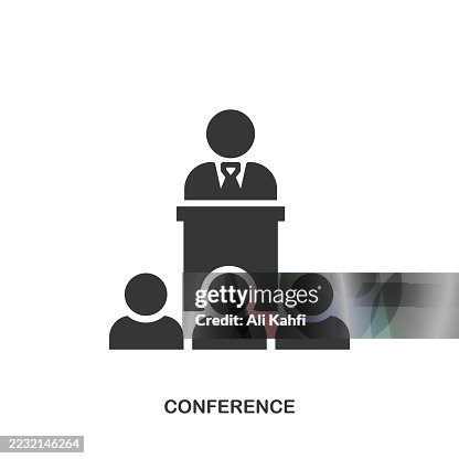 Conference glyph solid icon. Solid icon that can be applied anywhere, simple, pixel perfect and modern style. Conference glyph solid icon. Solid icon that can be applied anywhere, simple, pixel perfect and modern style.