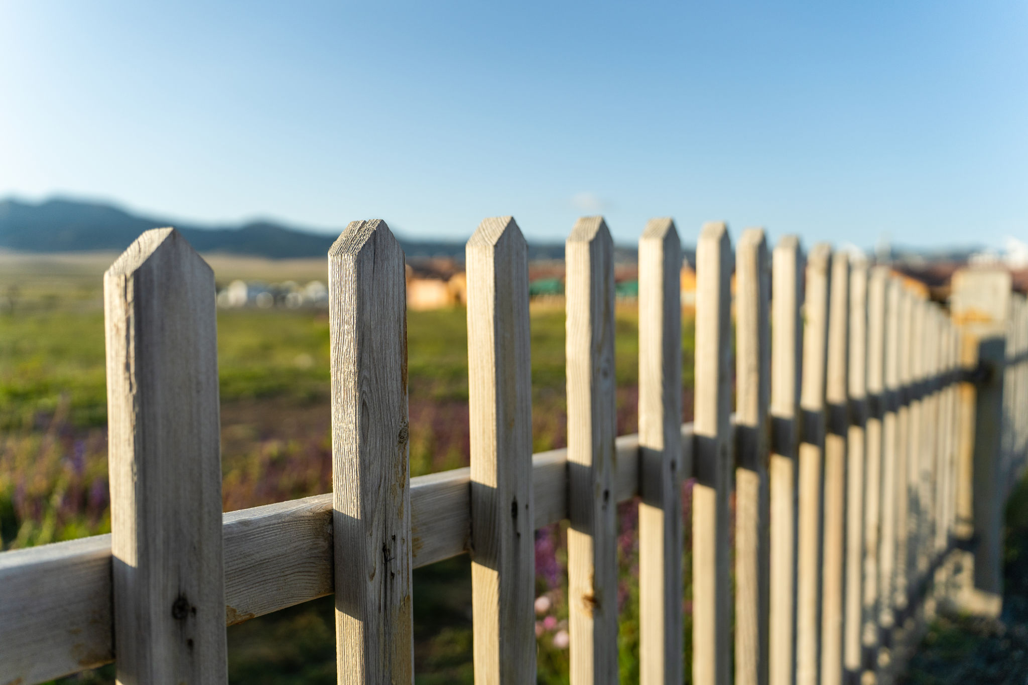 wooden fence inspection