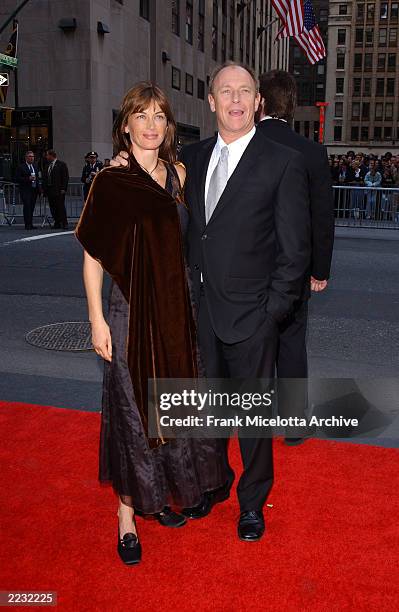 Corbin Bernsen and wife Amanda Pays arrive for the NBC 75th Anniversary celebration taking place live in Studio 8H in Rockefeller Center in New York...