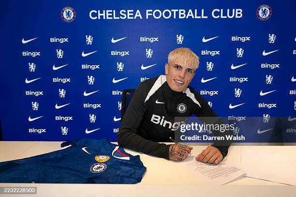 Chelsea Pyner Chelsea Unveil New Signing Alejandro Garnacho at Stamford Bridge on ...