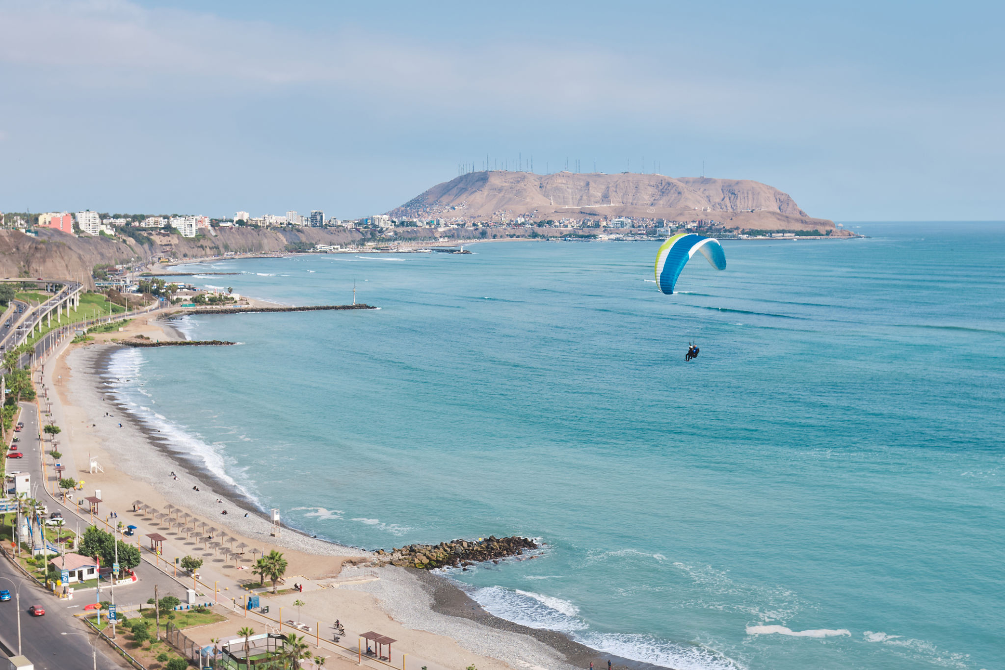 paragliding coast