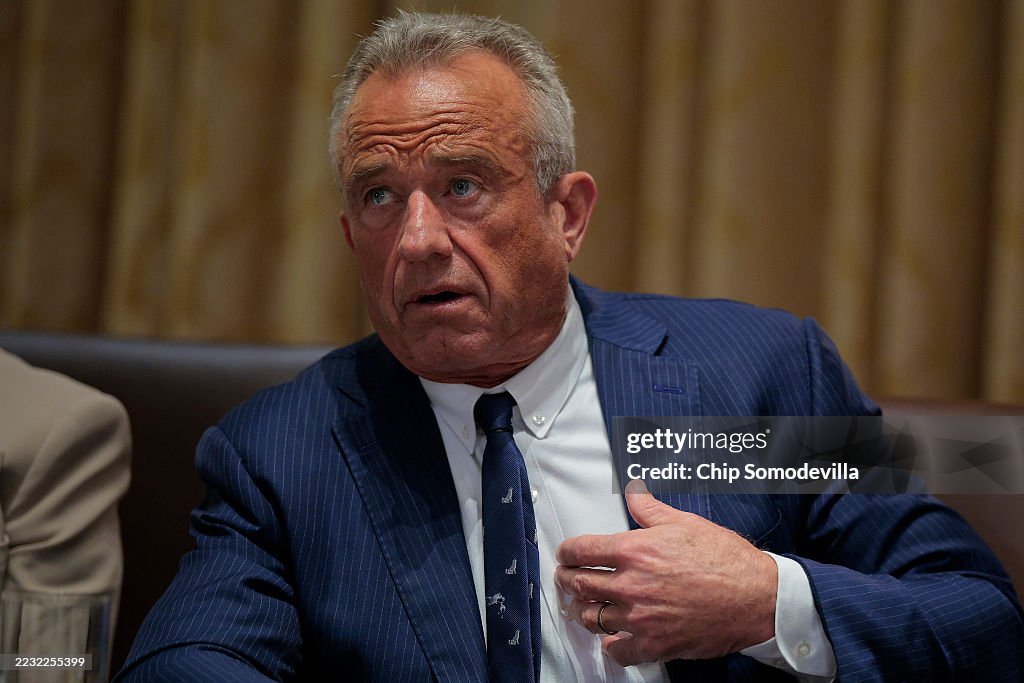 President Trump Meets With His Cabinet At The White House