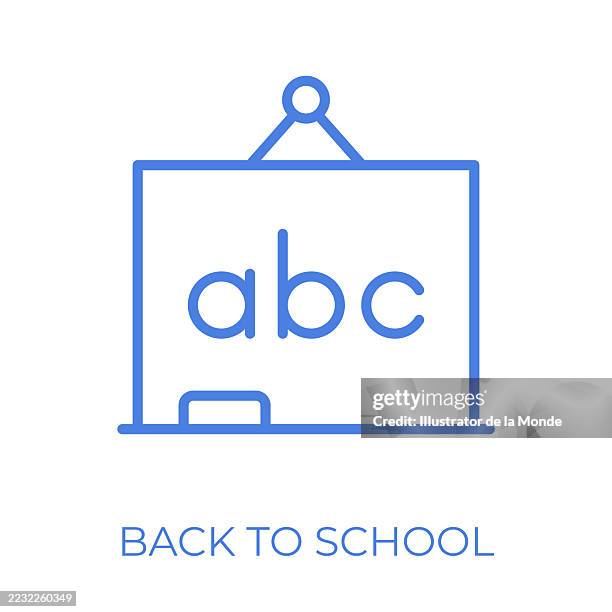 back to school editable stroke vector illustration - empty lecture hall stock illustrations