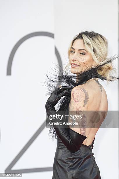 Paris Jackson attends the 'Frankenstein' red carpet during the 82nd Venice International Film Festival on August 30, 2025 in Venice, Italy.