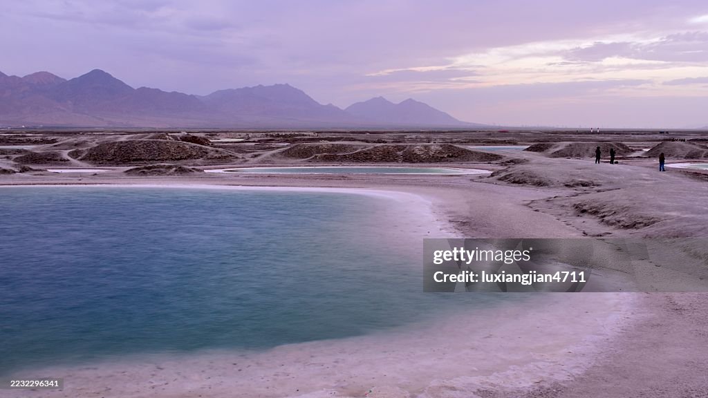 Le coloré Dachaidan Emerald Lake