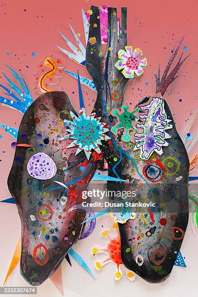 ilustrações de stock, clip art, desenhos animados e ícones de abstract biological symmetry, lung - organismo acidófilo