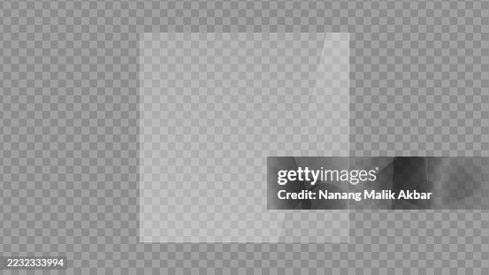 Window Transparent Paper Realistic Clear Flat Glass Window Or Mirror With Transparent Background ...